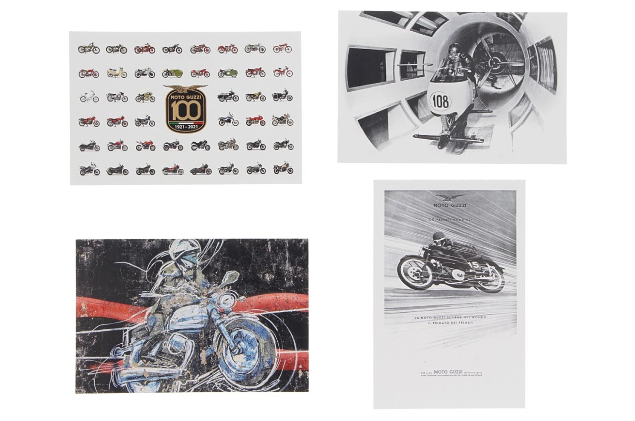Moto Guzzi postcard Centenario (4 pieces)