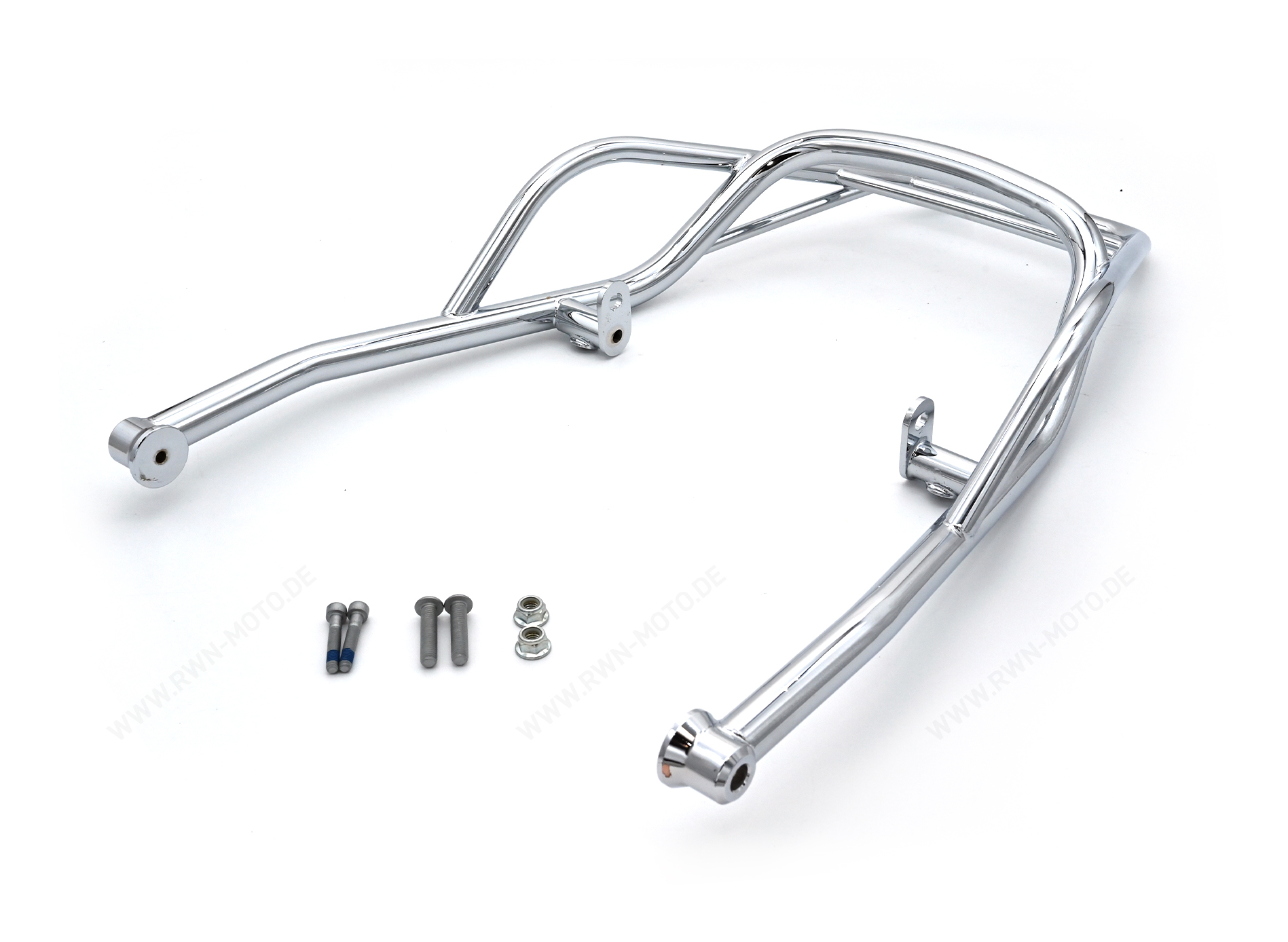 Rear luggage rack, chrome, rigid for Moto Guzzi V7 850 2021-