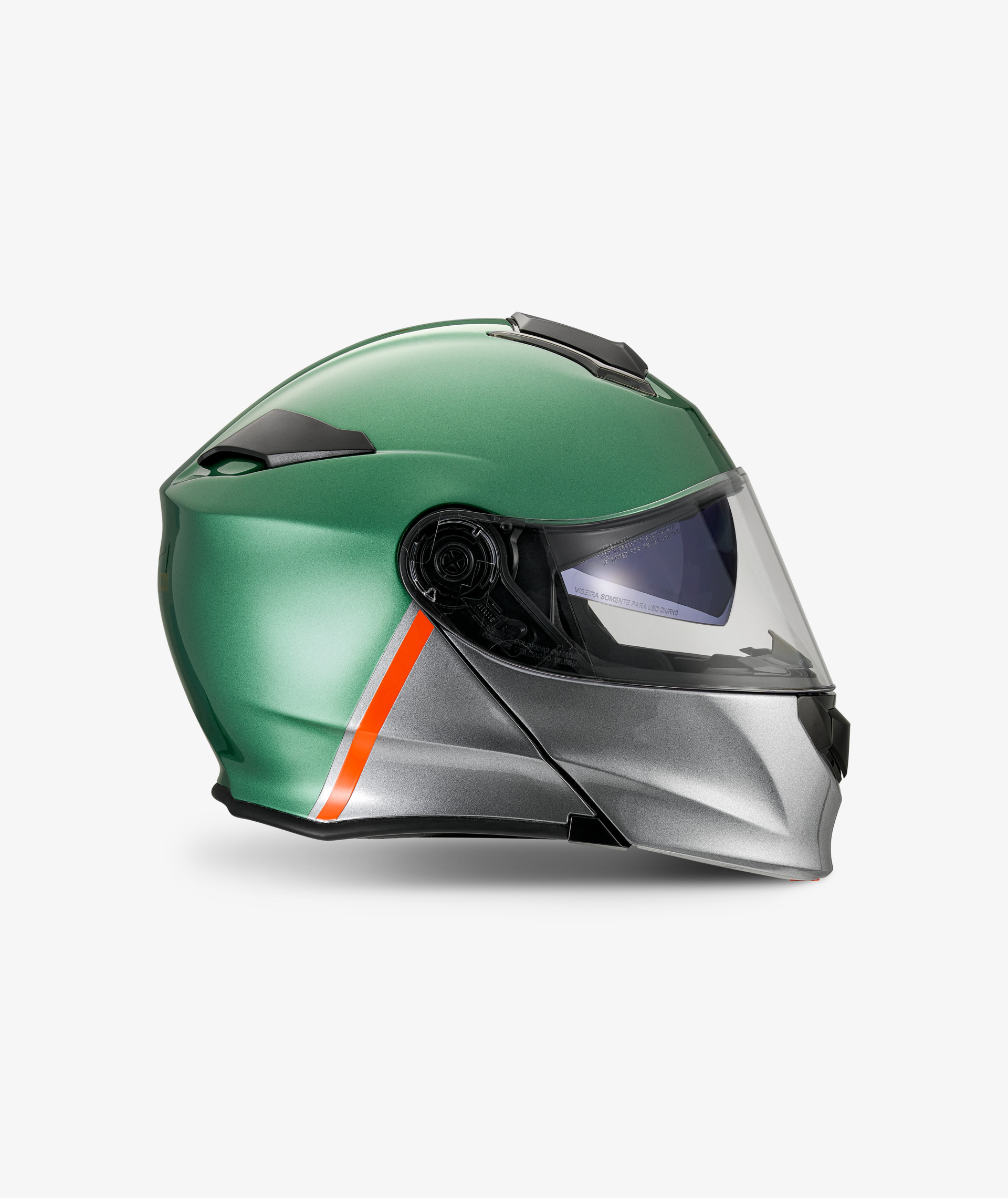 Moto Guzzi helmet "Modular BT" green with Bluetooth