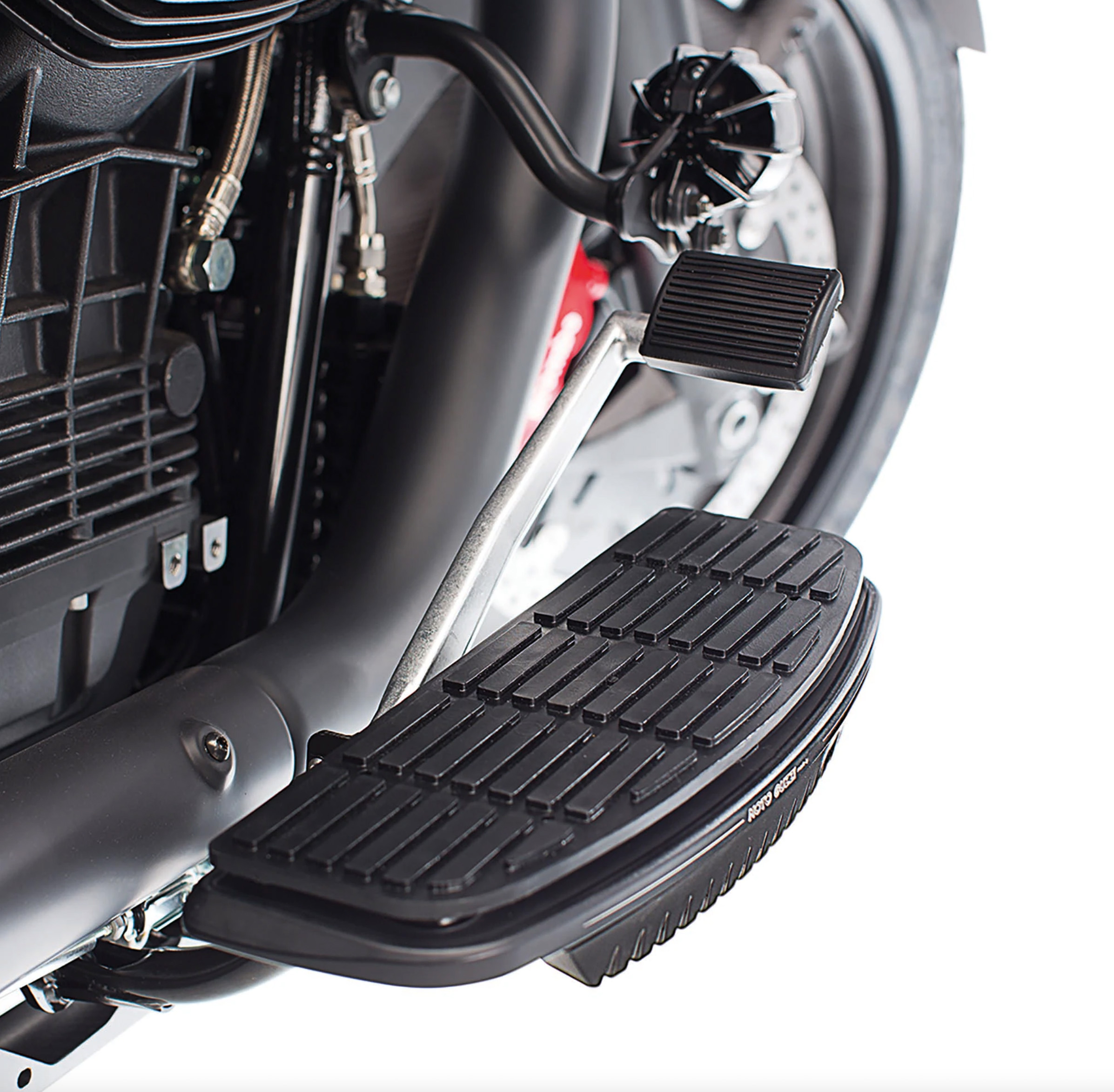 Running board fairing, aluminum, black for Moto Guzzi MGX 21/ Audace