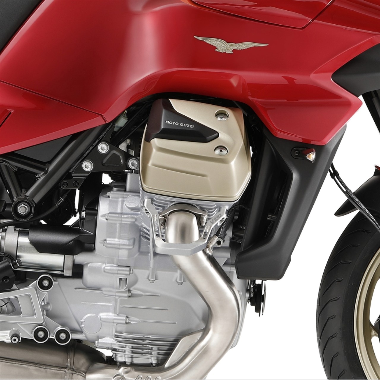 Aluminum cylinder head protection for Moto Guzzi V100 Mandello / Stelvio