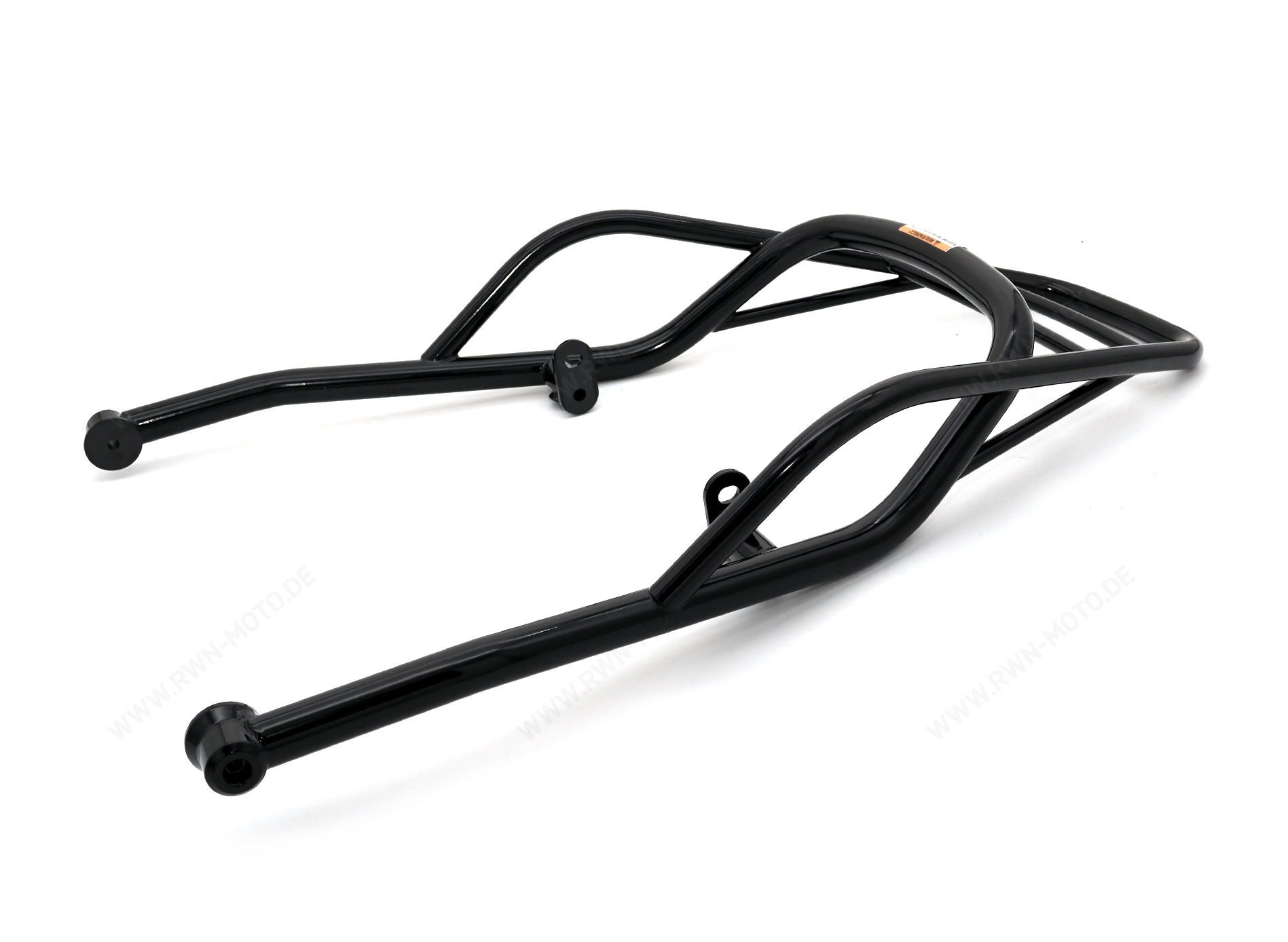 Luggage carrier, rear, black, rigid for Moto Guzzi V7 850 2021-
