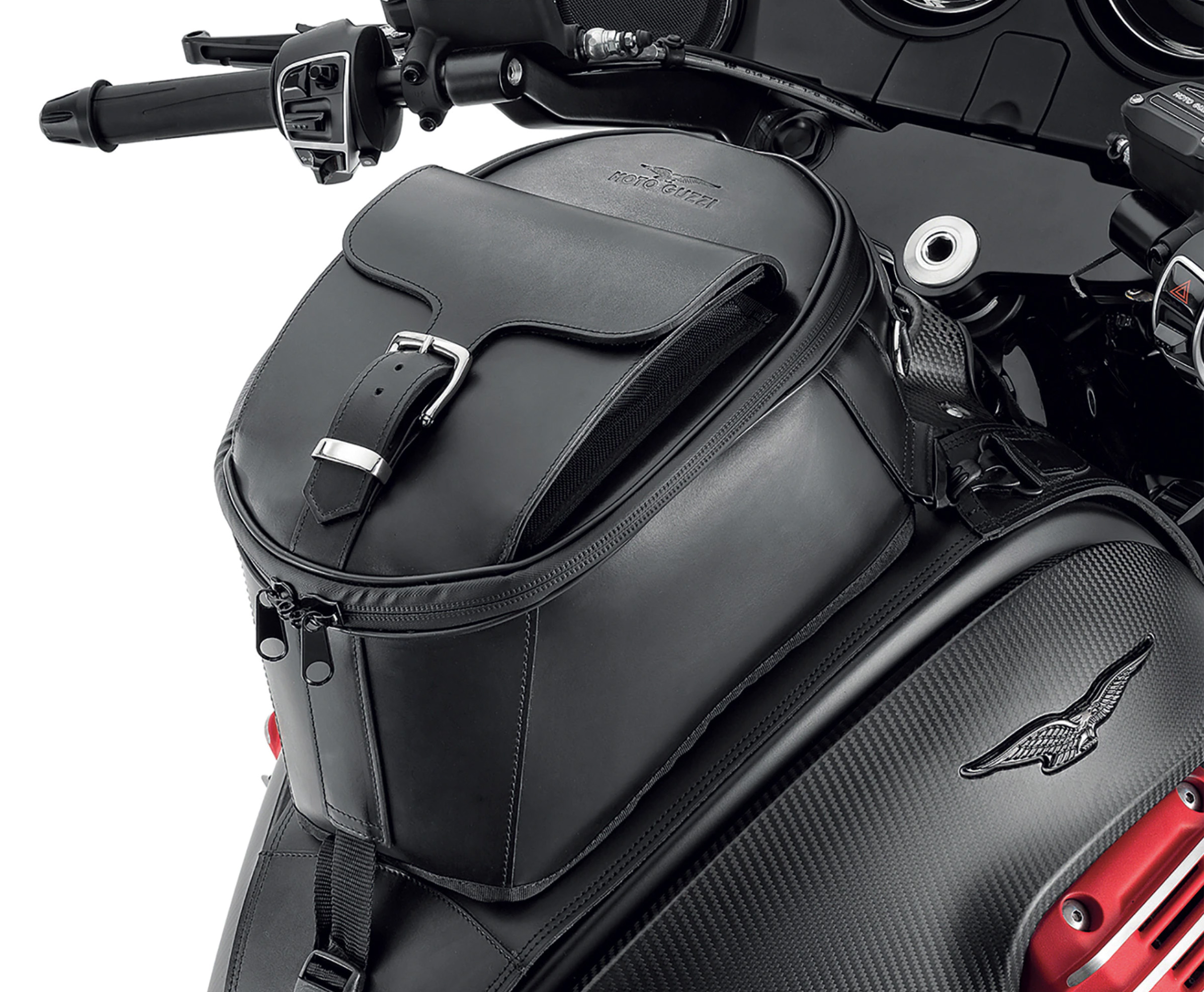 Original tank bag, leather for Moto Guzzi MGX 21