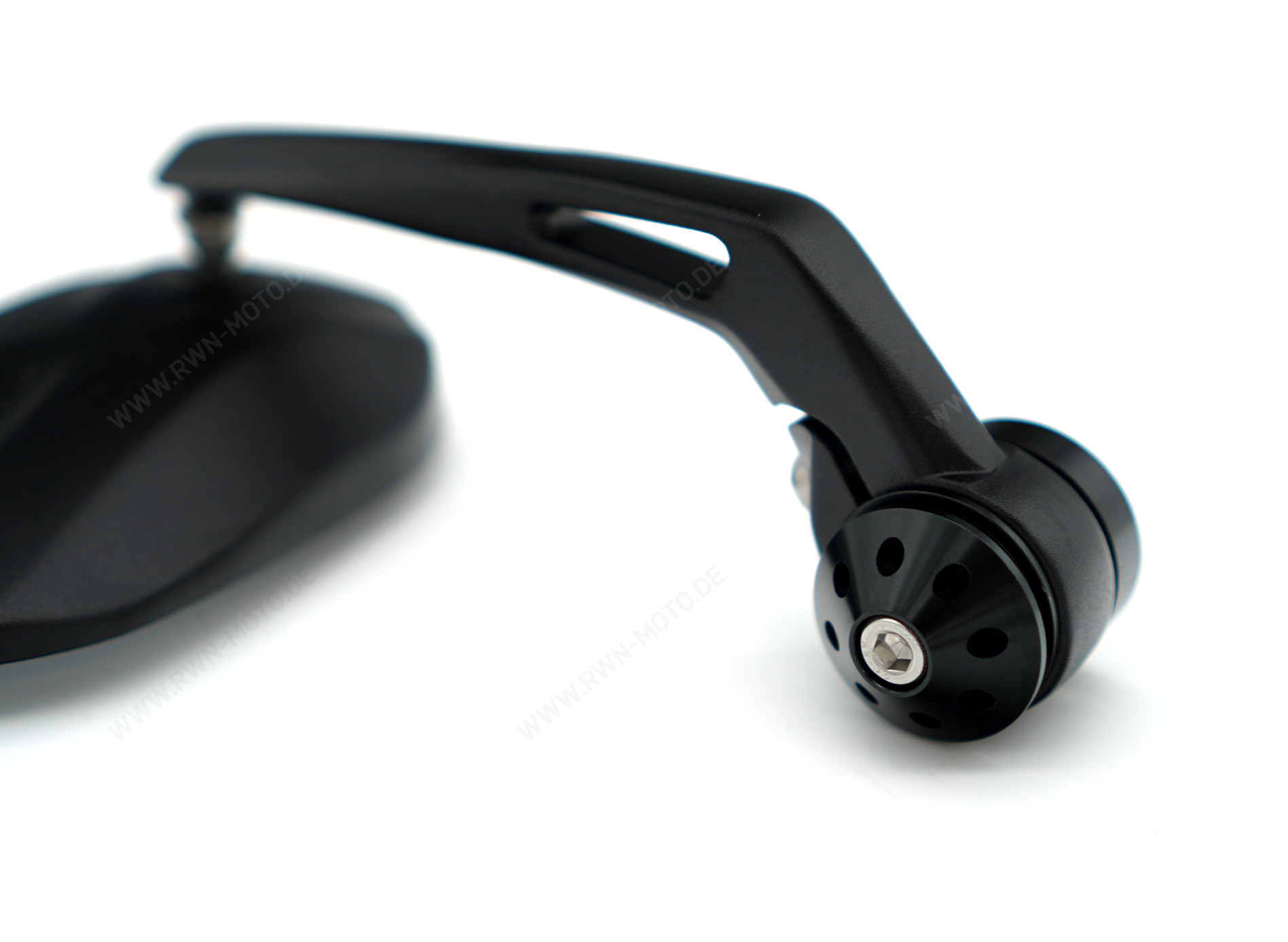 Handlebar end mirror, black for Moto Guzzi V7 850 2021-