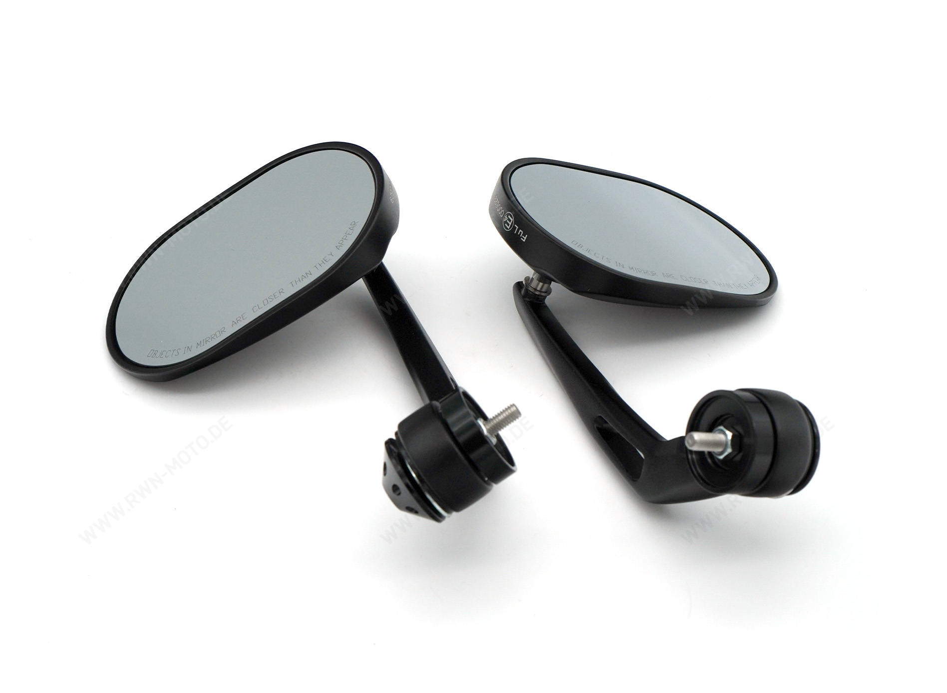 Handlebar end mirror, black for Moto Guzzi V7 850 2021-