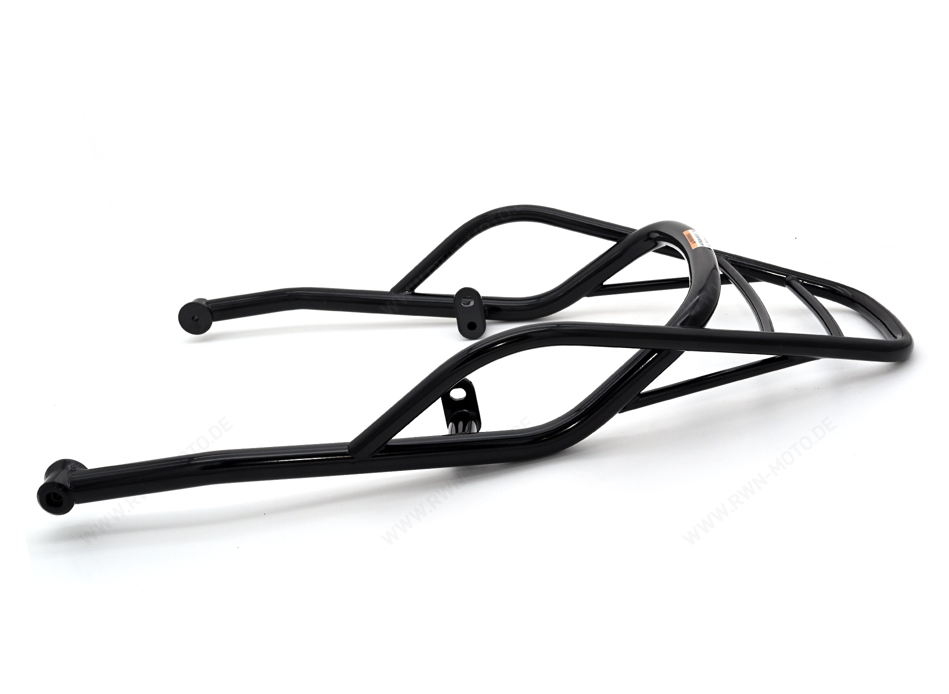 Luggage carrier, rear, black, rigid for Moto Guzzi V7 850 2021-