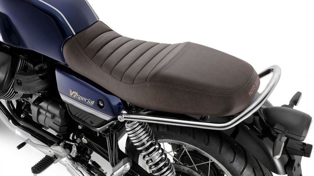 Seat brown, comfort for Moto Guzzi V7 Special 850 2021-