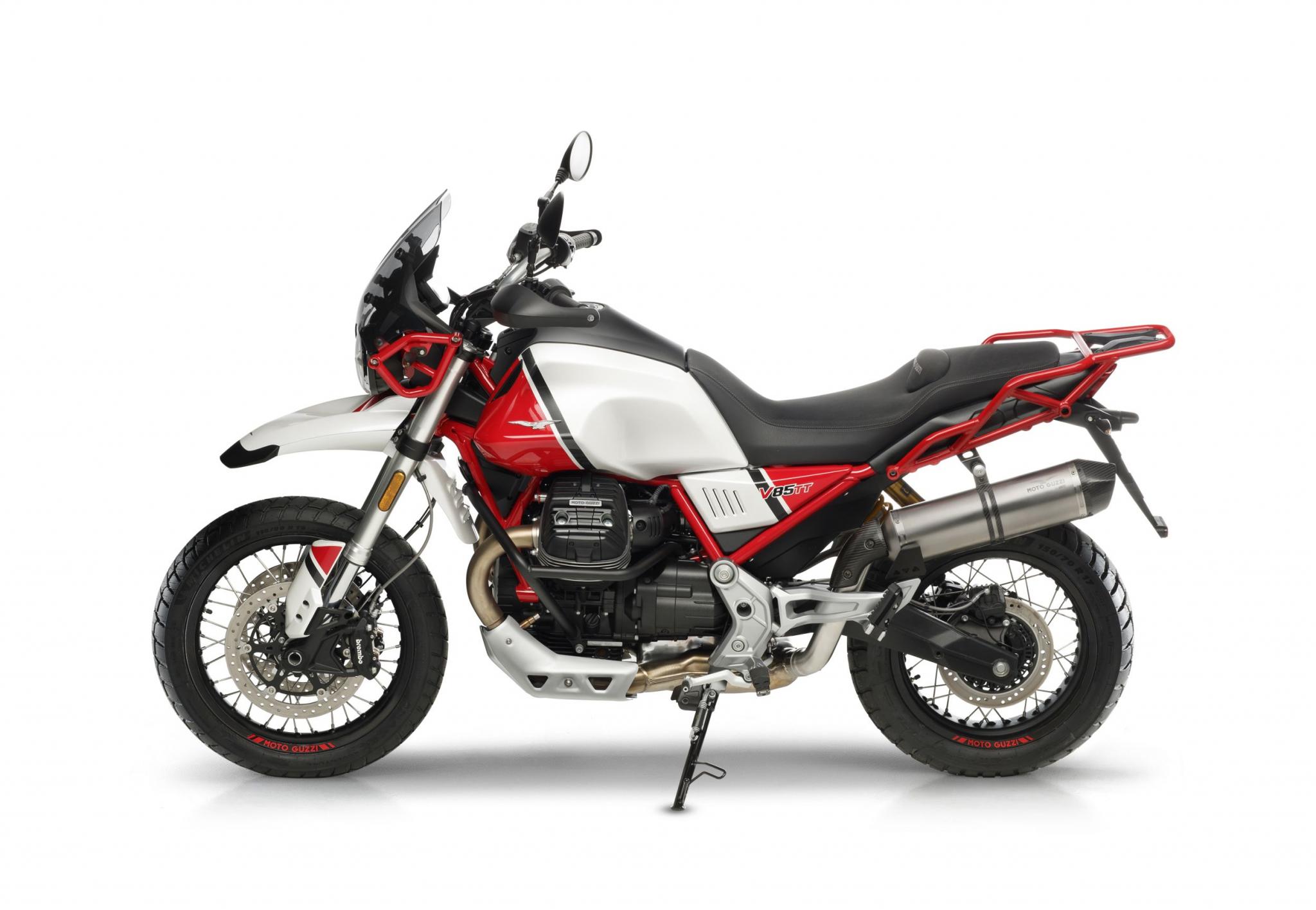 Silencer Slip-On ARROW for Moto Guzzi V85 TT - Euro 4