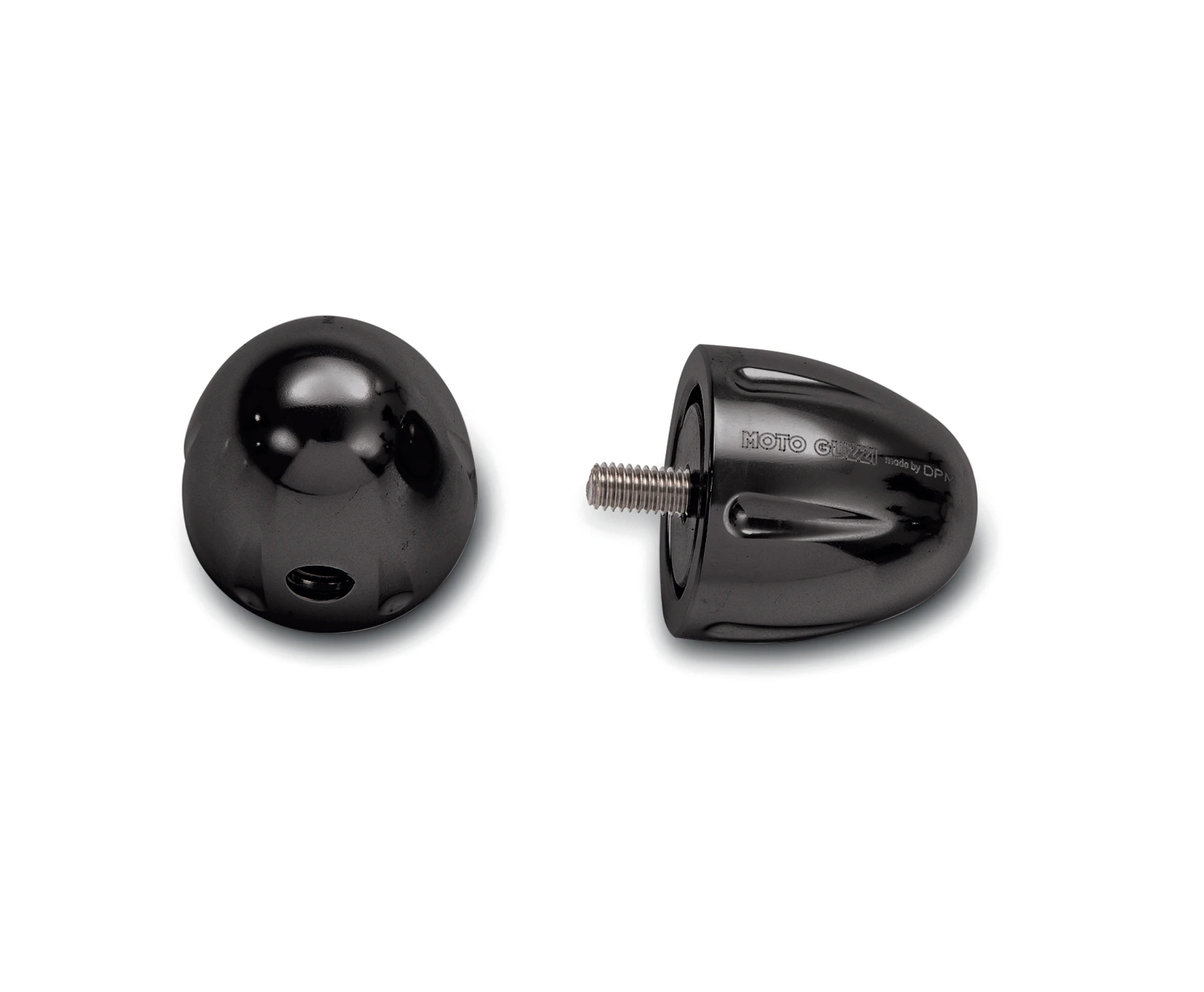 Handlebar end weight, aluminum, black for Moto Guzzi Audace