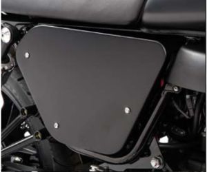 Original covers, aluminum, black for Moto Guzzi V7 I+II