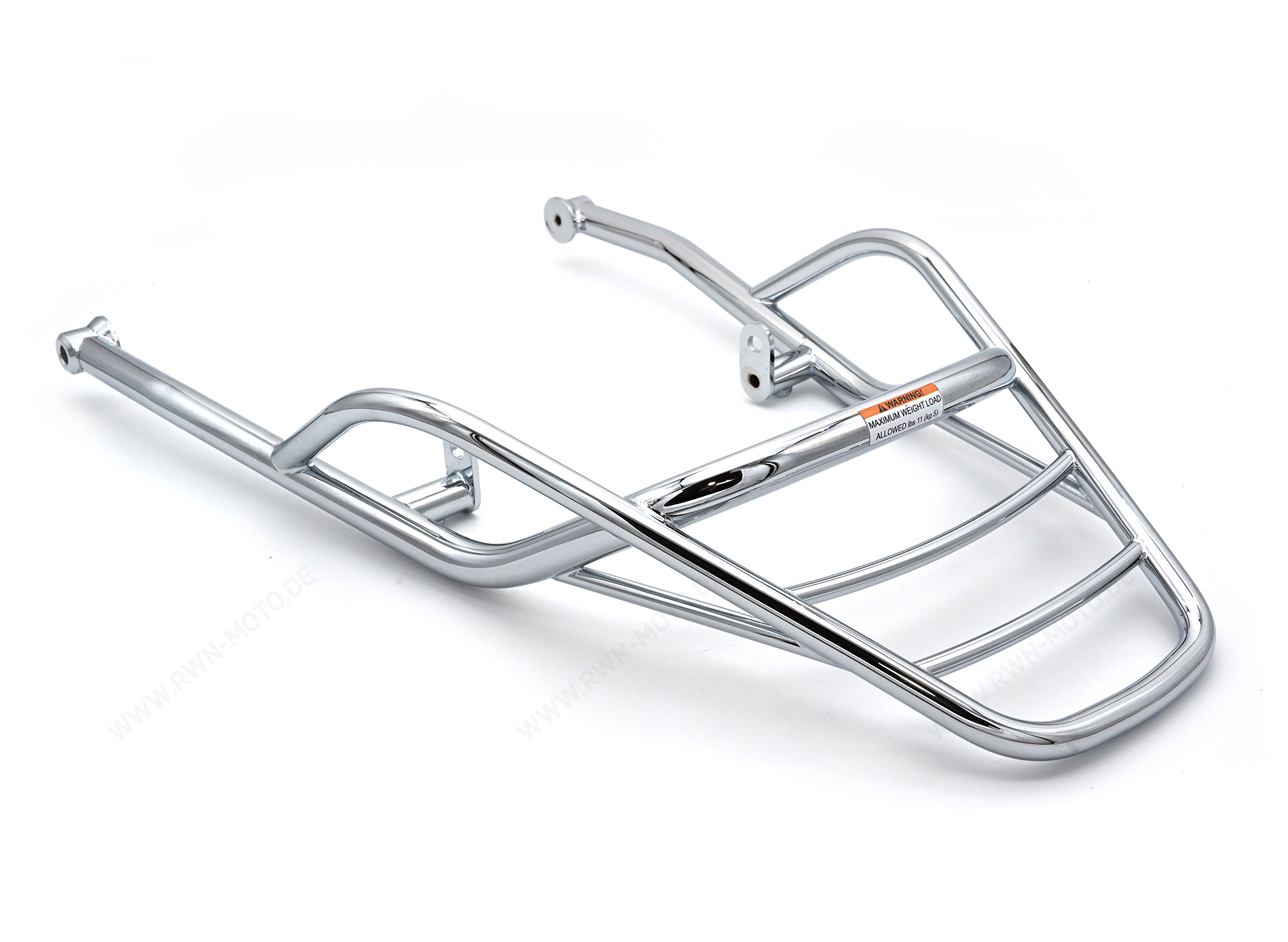 Rear luggage rack, chrome, rigid for Moto Guzzi V7 850 2021-