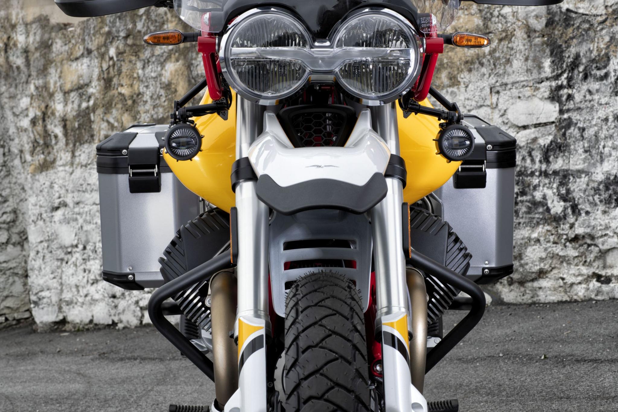 Original engine guard, black for Moto Guzzi V85 TT