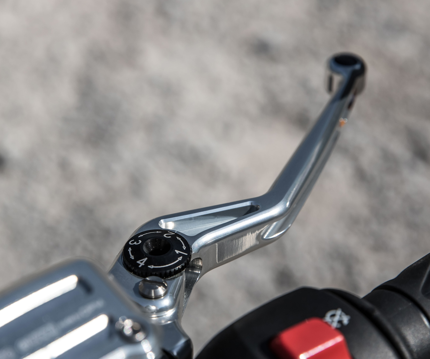 Brake lever, aluminum, right for Moto Guzzi V7 III / V7 850
